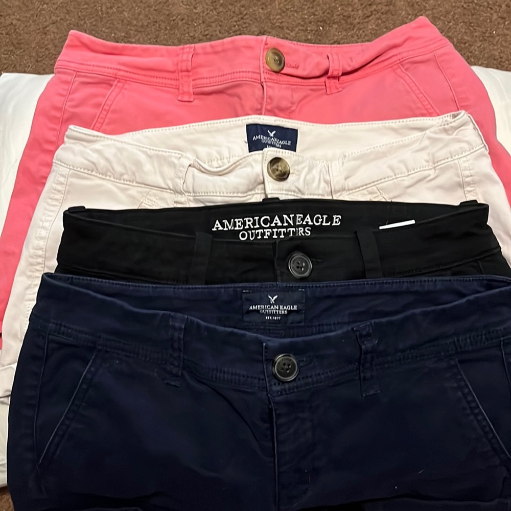 4 pairs of American Eagle shorts Size 2